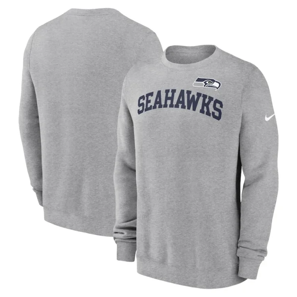 Seattle seahawks nike club pullover sweatshirt Heather gray
