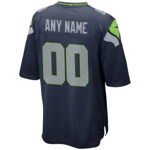 Seattle seahawks nike custom game jersey College navy L