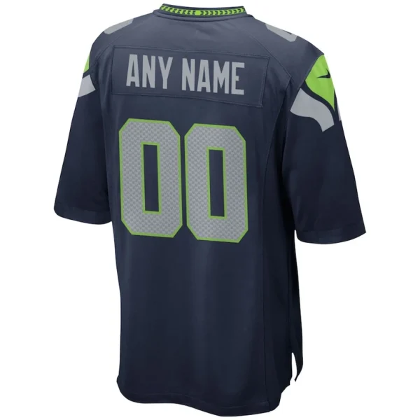 Seattle seahawks nike custom game jersey College navy L