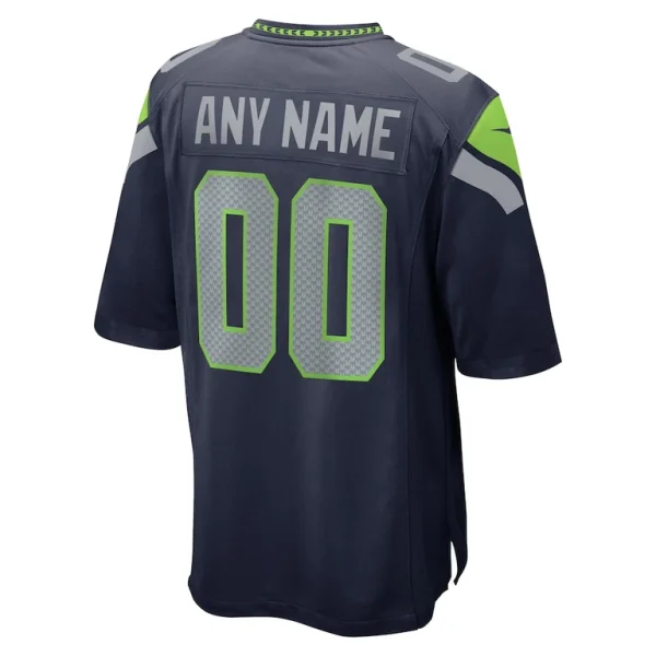 Seattle seahawks nike custom game jersey College navy L