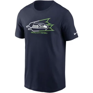 Seattle seahawks nike essential local phrase t shirt College navy M