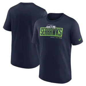 Seattle seahawks nike exceed performance t shirt College navy