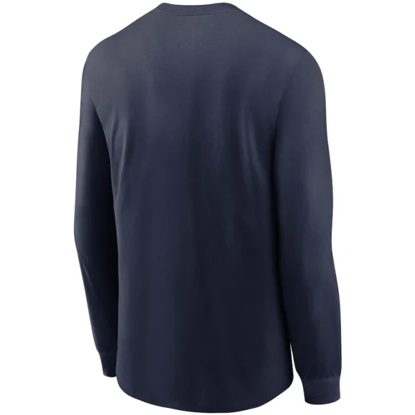 Seattle seahawks nike fan gear color bar long sleeve t shirt College navy L