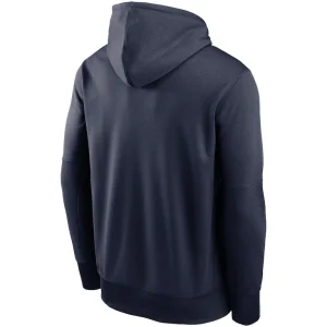 Seattle seahawks nike fan gear primary logo therma performance pullover hoodie College navy L