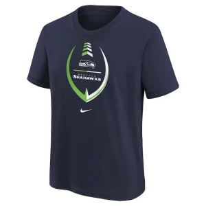 Seattle seahawks nike girls preschool icon t shirt College navy 56