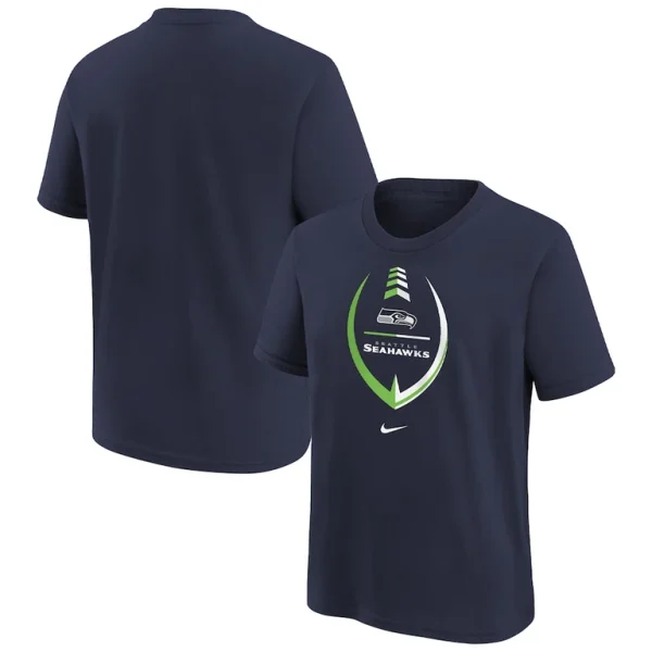 Seattle seahawks nike girls preschool icon t shirt College navy