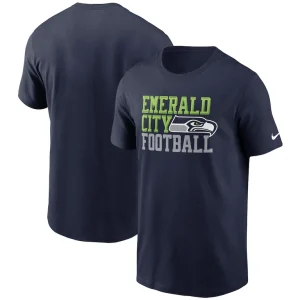 Seattle seahawks nike hometown collection emerald city t shirt College navy