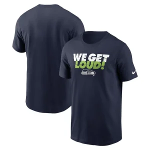 Seattle seahawks nike hometown t shirt College navy