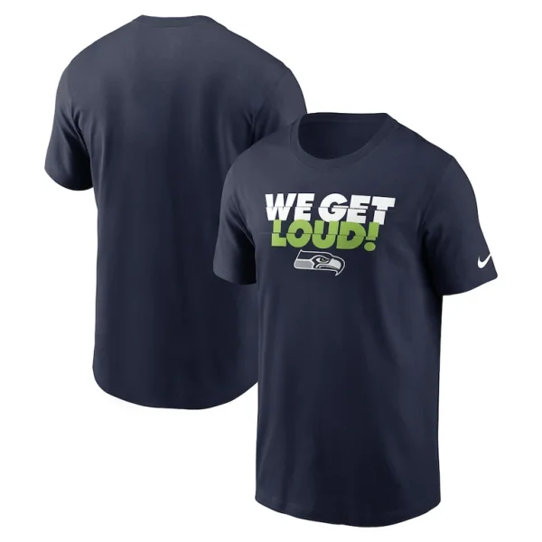 Seattle seahawks nike hometown t shirt College navy