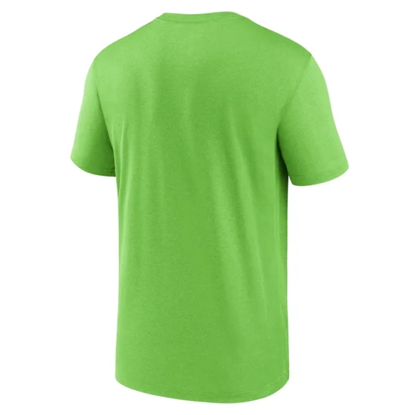 Seattle seahawks nike horizontal lockup legend performance t shirt Neon green L