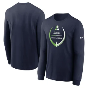 Seattle seahawks nike icon legend long sleeve performance t shirt College navy