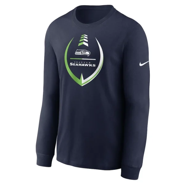 Seattle seahawks nike icon legend long sleeve performance t shirt College navy M