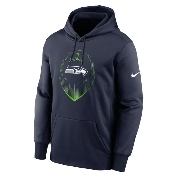 Seattle seahawks nike icon performance pullover hoodie College navy M