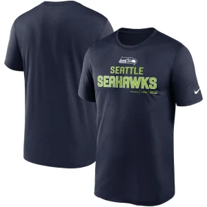 Seattle seahawks nike legend community performance t shirt College navy