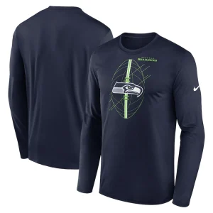 Seattle seahawks nike legend icon long sleeve t shirt College navy