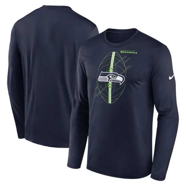 Seattle seahawks nike legend icon long sleeve t shirt College navy