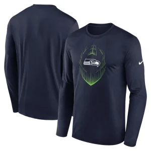 Seattle seahawks nike legend icon long sleeve t shirt College navy