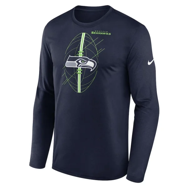 Seattle seahawks nike legend icon long sleeve t shirt College navy M