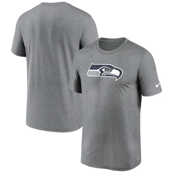 Seattle seahawks nike legend logo performance t shirt Heather charcoal