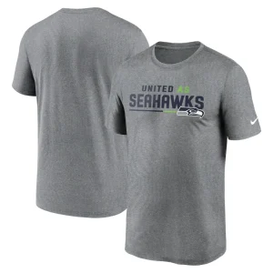 Seattle seahawks nike legend team shoutout performance t shirt Heather gray