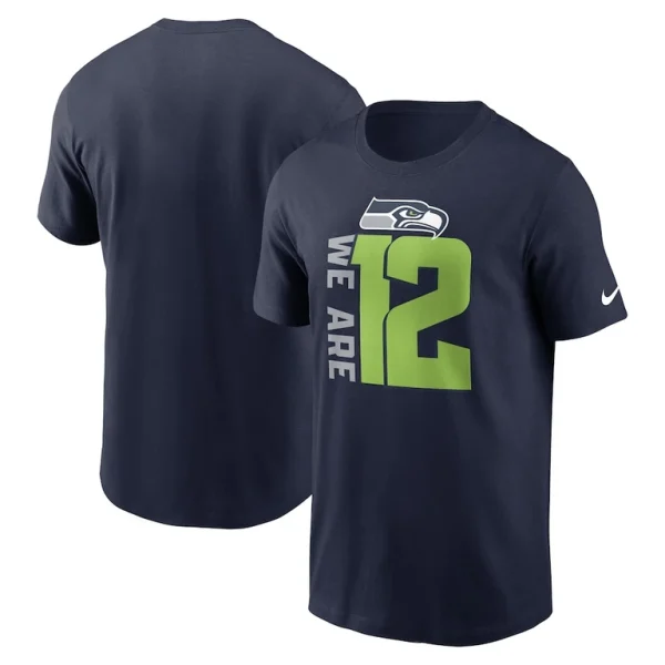 Seattle seahawks nike local essential t shirt College navy