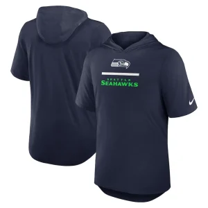 Seattle seahawks nike lockup tri blend hoodie t shirt College navy