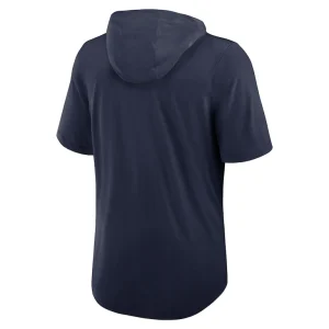 Seattle seahawks nike lockup tri blend hoodie t shirt College navy L
