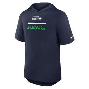 Seattle seahawks nike lockup tri blend hoodie t shirt College navy M