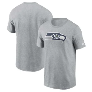 Seattle seahawks nike logo essential t shirt Gray