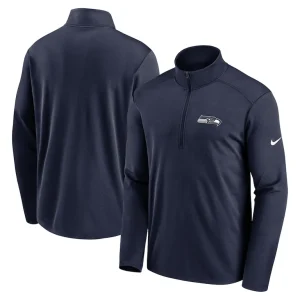 Seattle seahawks nike pacer half zip pullover College navy