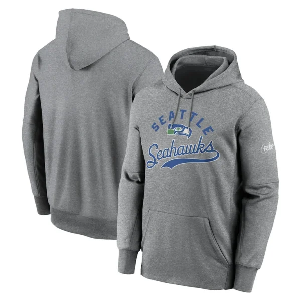 Seattle seahawks nike performance fleece pullover hoodie Heather gray