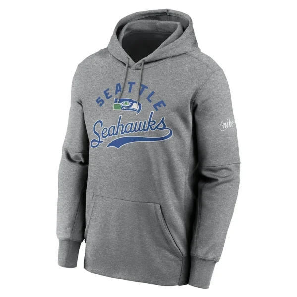 Seattle seahawks nike performance fleece pullover hoodie Heather gray M