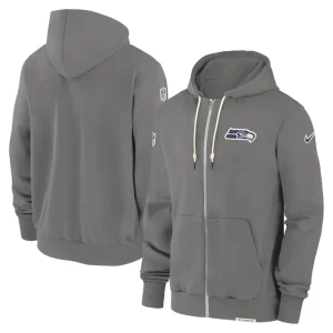 Seattle seahawks nike player full zip performance hoodie pewter Multi