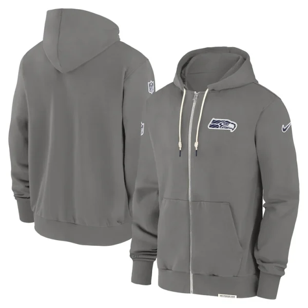Seattle seahawks nike player full zip performance hoodie pewter Multi