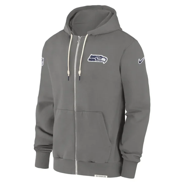 Seattle seahawks nike player full zip performance hoodie pewter Multi M