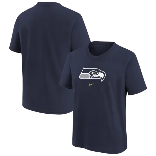 Seattle seahawks nike preschool team wordmark t shirt Navy