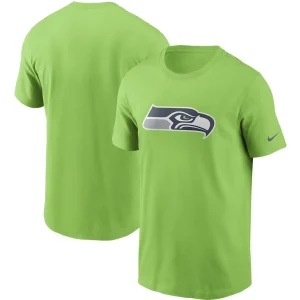 Seattle seahawks nike primary logo t shirt Neon green