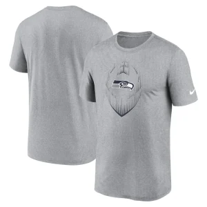 Seattle seahawks nike primetime legend icon performance t shirt Heather gray