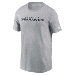 Seattle seahawks nike primetime wordmark essential t shirt Heather gray M