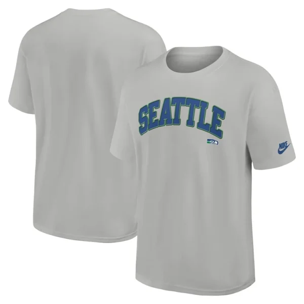 Seattle seahawks nike rewind max90 statement t shirt Silver