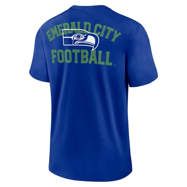 Seattle seahawks nike rewind slogan t shirt Royal M