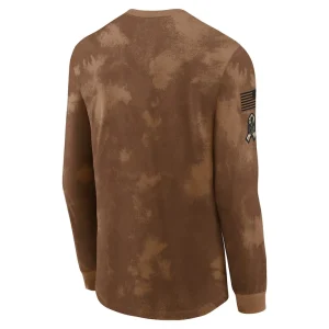 Seattle seahawks nike salute to service long sleeve t shirt Brown L