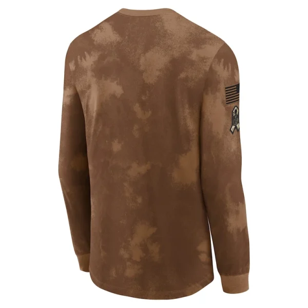Seattle seahawks nike salute to service long sleeve t shirt Brown L