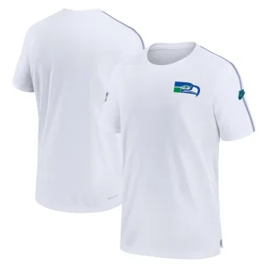 Seattle seahawks nike sideline alternate logo coach performance top White