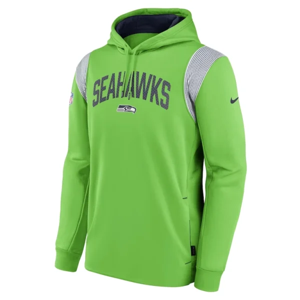 Seattle seahawks nike sideline athletic stack performance pullover hoodie Neon green M