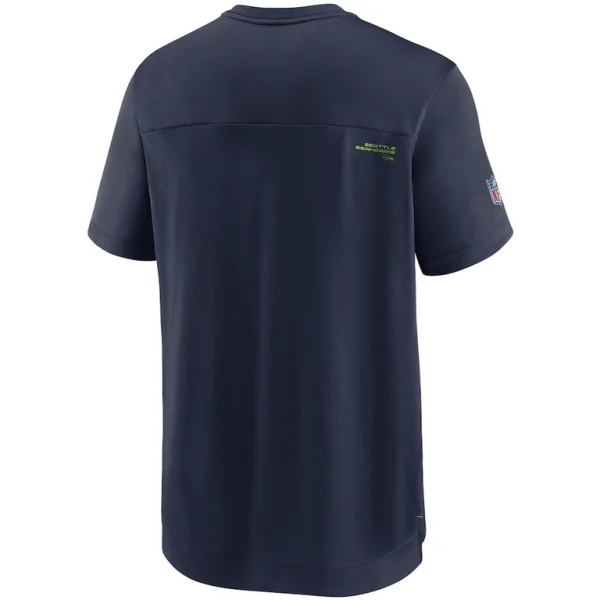 Seattle seahawks nike sideline coaches performance v neck t shirt College navy L