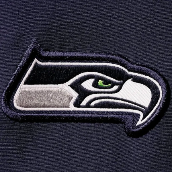 Seattle seahawks nike sideline coaches short sleeve quarter zip jacket College navy XL