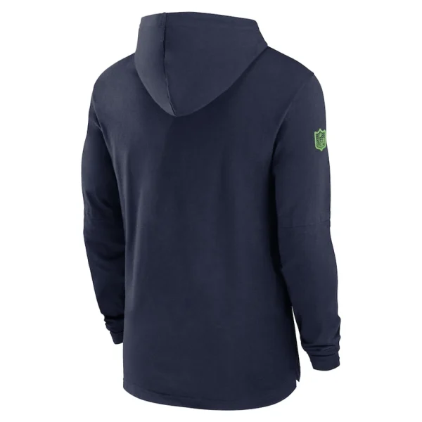 Seattle seahawks nike sideline hoodie performance long sleeve t shirt College navy L