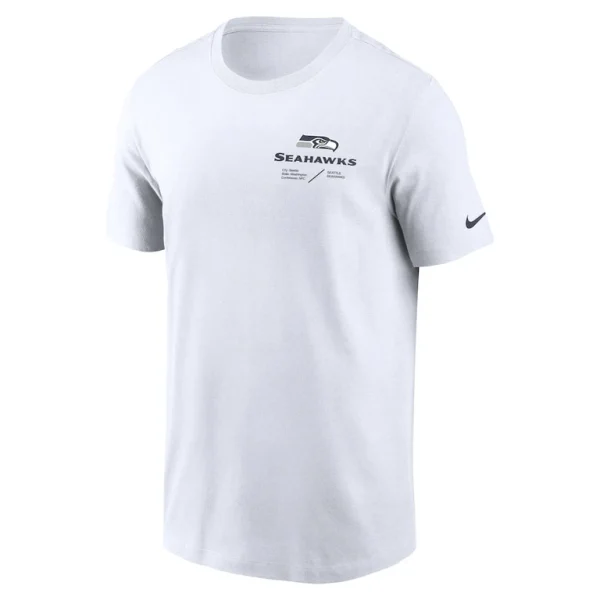 Seattle seahawks nike sideline infograph lockup performance t shirt White S