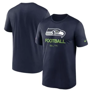 Seattle seahawks nike sideline infograph performance t shirt Navy